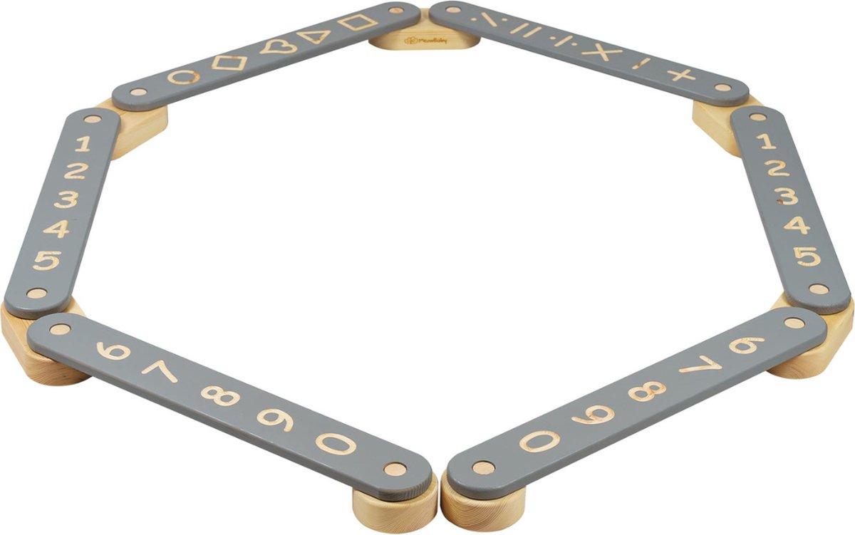 Evenwichtsbalk | balanspad| Dennenhout | grijs