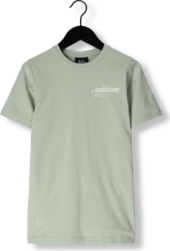 Malelions Worldwide T-shirt Polo's & T-shirts Jongens - Polo shirt - Mint - Maat 128