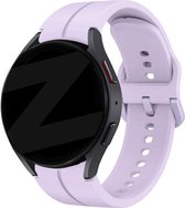 Bandz siliconen band 'Extreme' geschikt voor Samsung Galaxy Watch 6 / 6 Classic / 5 40mm & 44mm / 5 Pro / Watch 4 & Watch 4 Classic - Hoogwaardig siliconen materiaal smartwatch bandje met gespsluiting - lichtpaars