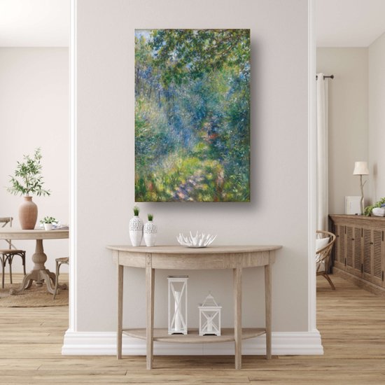 Chemin dans la forêt - Tableau Pierre-Auguste Renoir - Tableau Arbres - Tableaux sur toile Maîtres anciens - Décoration murale classique - Tableau sur toile - Décoration salon 75x100 cm