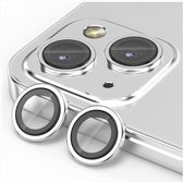 Geschikt voor iPhone 13/13 Mini Camera Lens Protector - Solidenz Camera Protector - 13/13 Mini Cameralens Protector - Gehard Glas - Alleen Camerarondjes - Zilver