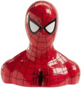 Spiderman Spaarpot voor kinderen met biljetten van eetpapier rood Toegevoegde zoekwoorden: cadeau, kinderen