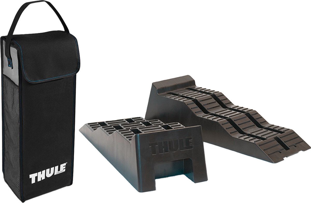 KATSU Rampe di Livellamento per Roulotte 2 Pezzi Capacità 5 Ton 3 Livelli Cunei Livellamento Camper da Campeggio in Plastica per Impieghi Gravosi per Garage Officina Auto