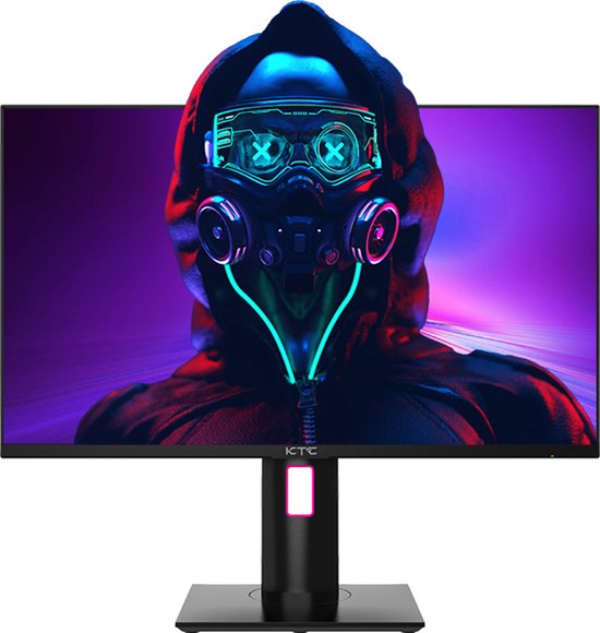 KTC H27T22 27-inch Gaming Monitor 2560x1440 QHD 16:9 ELED 170Hz Snel IPS Paneel Scherm 1ms GTG Reactietijd 99% sRGB HDR10 Lage bewegingsonscherpte Compatibel met FreeSync G-SYNC USB 2xHDMI2.0 2xDP1.4 Audio Out Horizontaal & verticaal gedraaid