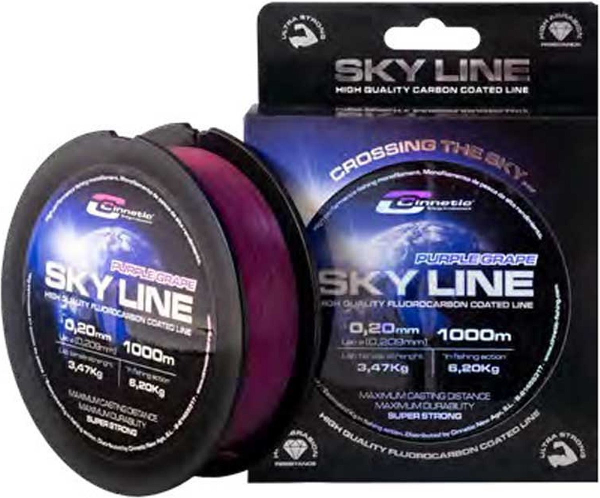 Cinnetic Sky Line 1000 M Monofilament Paars 0.260 mm
