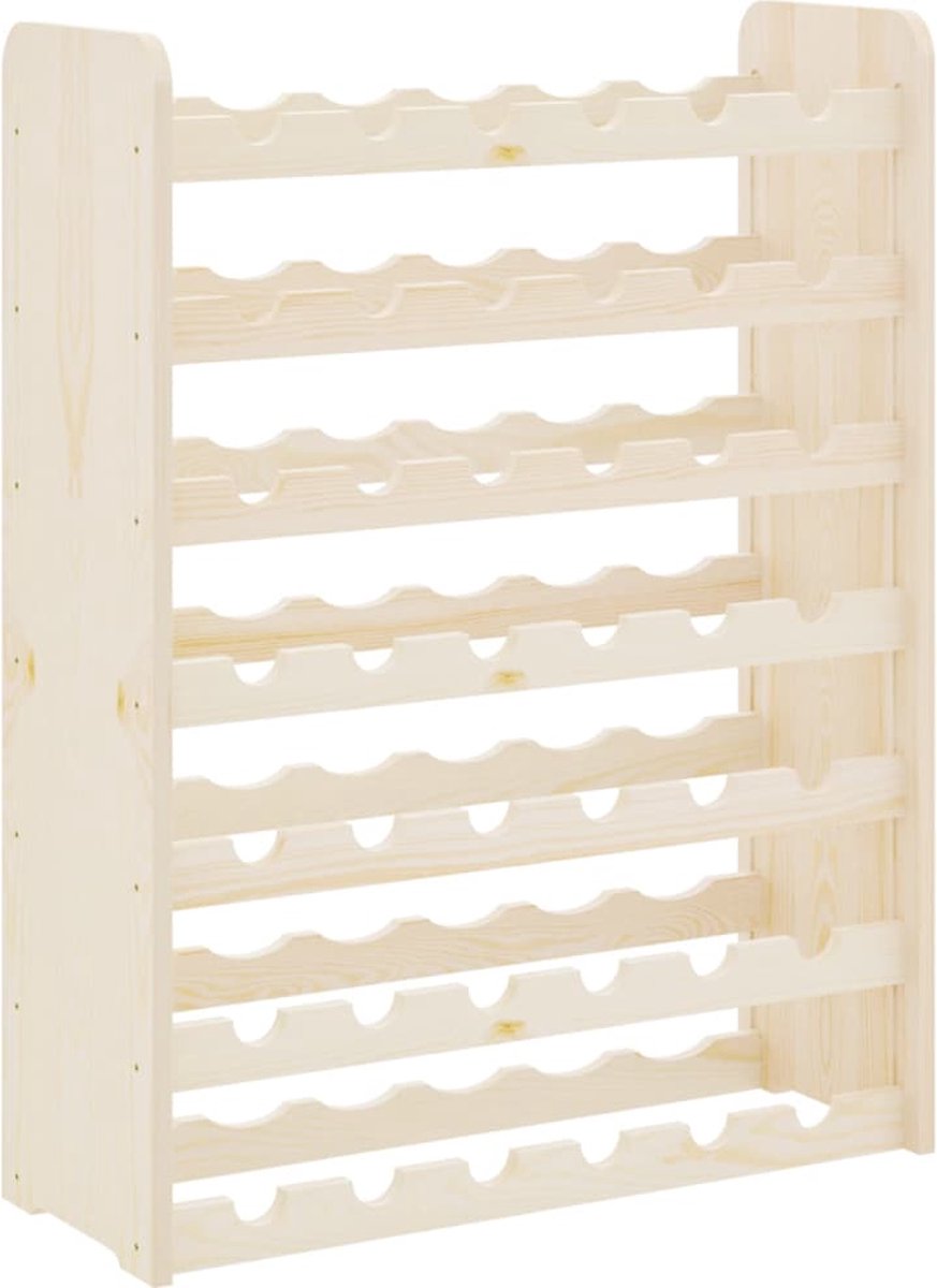 vidaXL - Wijnrek - 67,5x25x87 - cm - massief - grenenhout