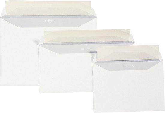 Envelop quantore bordrug ea3 312x441mm zelfkl. wit 100stuks