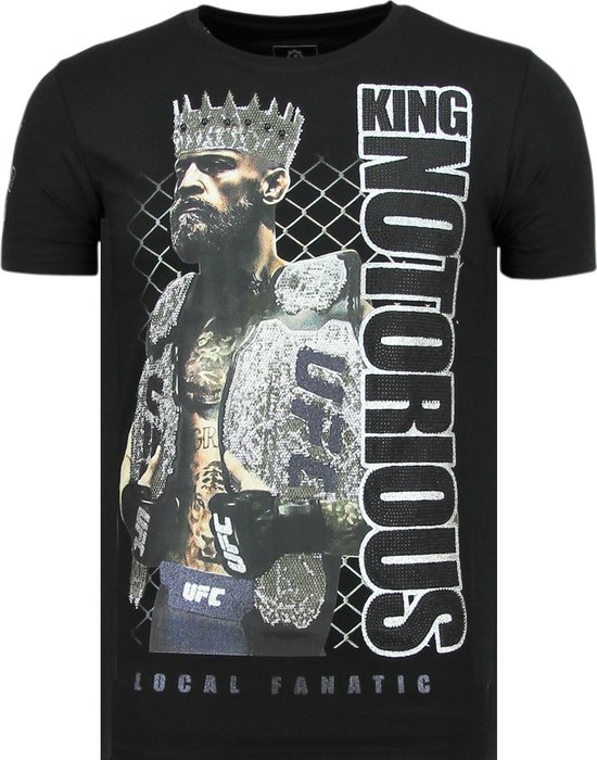 King Notorious - Slim fit T shirt Mannen - 6324Z - Zwart