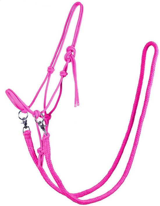 Qhp Touwhalster Met Teugels Donkerroze - pony Qhp Touwhalster Met Teugels Donkerroze - pony