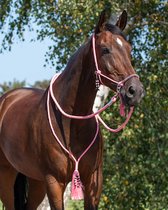 QHP - Touwhalster - Combi Neckrope - Liberty - Flamingo Pink - Cob