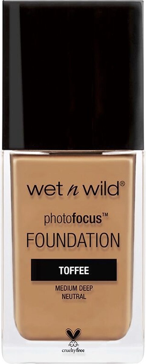 Wet 'n Wild - Photo Focus Dewy - Foundation - 375C Toffee - VEGAN - Medium Deep Neutral - 30 ml