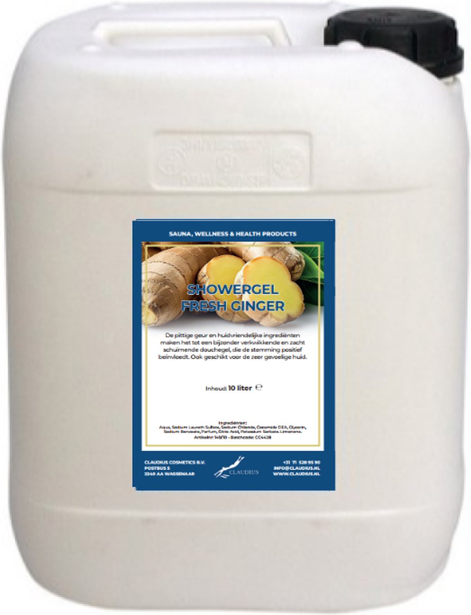 Goedkoopste Douchegel Fresh Ginger - 10 Liter - 2 in 1 voor lichaam en haar - Showergel