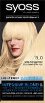 Syoss - Blonde - 13-0 Blond UltraLight - Permanente Haarverf - Haarkleuring - 3 stuks
