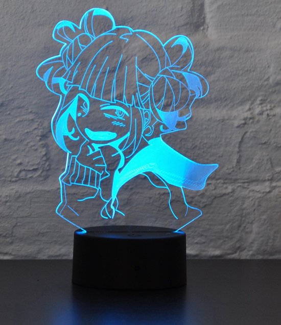 Nachtlampje Anime Figuur Nachtlamp Cartoon Tafellamp Decoraties Verlichting met Touch Control 7 Kleuren Licht Bureau
