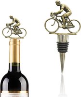 Fiets wijnflessendop, champagnesluiting voor fietsgeschenken, wijnsluiting ter decoratie, wijnaccessoires, verjaardagscadeau voor fiets- of wijnliefhebbers, cadeau voor Vaderdag
