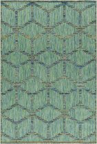 Pochon - Tapijt Bahama - Groen - 250x80x1 - Vloerkleed - Laagpolige Vloerkleed - Kortpolige Vloerkleed