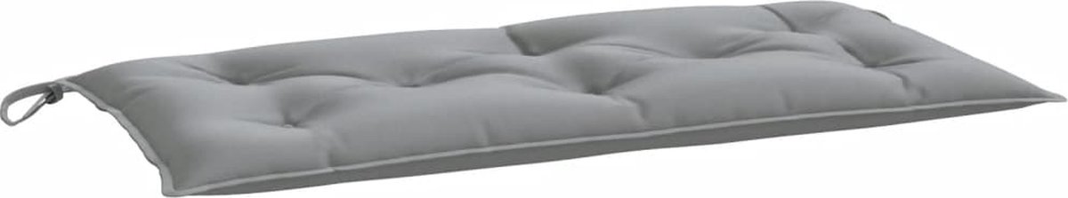 vidaXL - Tuinbankkussen - 110x50x7 - cm - stof - grijs
