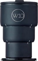 W10 Portobello - RVS opvouwbare thermosbeker / reisbeker voor zowel warme als koude dranken - 400 ml - Zwart
