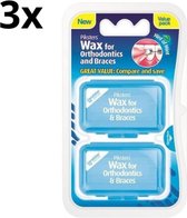 3x Piksters Orthodontic Wax Twin Pack | 2 x 5 stuks | Voordeelverpakking
