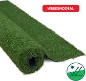 Bol.com Green Turtle Kunstgras - Grastapijt 100x500cm - 22mm - WIMBLEDON - Artificieel Gras - Grastapijt voor binnen en buiten -... aanbieding