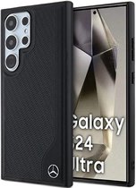 Mercedes-Benz Debossed Line Back Case (MagSafe Compatible) - Geschikt voor Samsung Galaxy S24 Ultra (S928) - Zwart