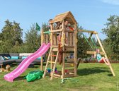 Speelhuisje met Glijbaan en Schommel • Safari 1-Swing | hoogte: 258 cm | Platformhoogte: 125 cm