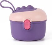 Babyvoeding Dispenser - Baby Melkpoeder Doseer Box - Reisbox - Opbergdoos voor voeding - Dispenser met schep 220ML - Paars