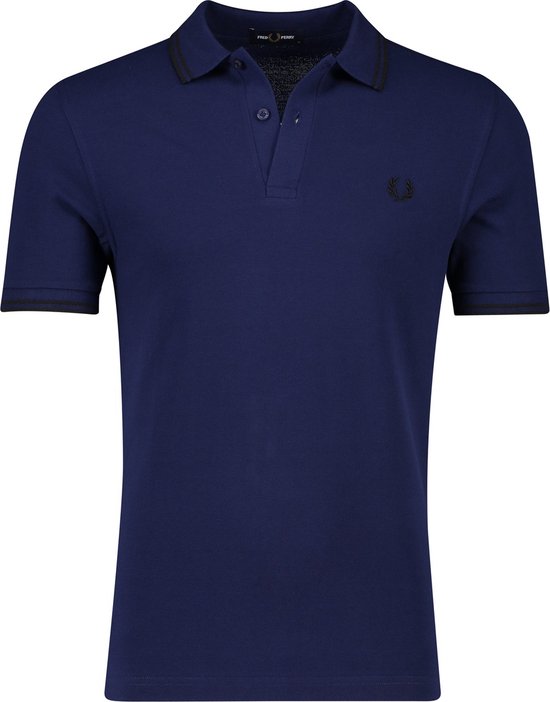 Fred Perry - Polo M3600 Donkerblauw S28 - Slim-fit - Heren Poloshirt Maat 3XL