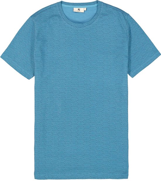 Garcia T-shirt T Shirt Met Print P41204 8918 Light Teal Mannen Maat - XXL