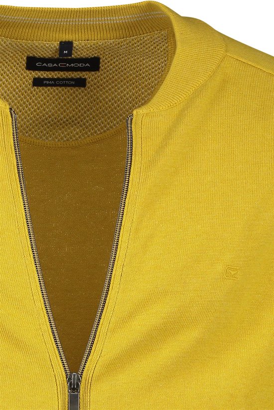 CASA MODA comfort fit vest - geel - Maat: 5XL
