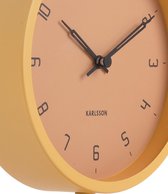 Karlsson Horloge de Table Stark - Jaune - Ø15cm - Moderne