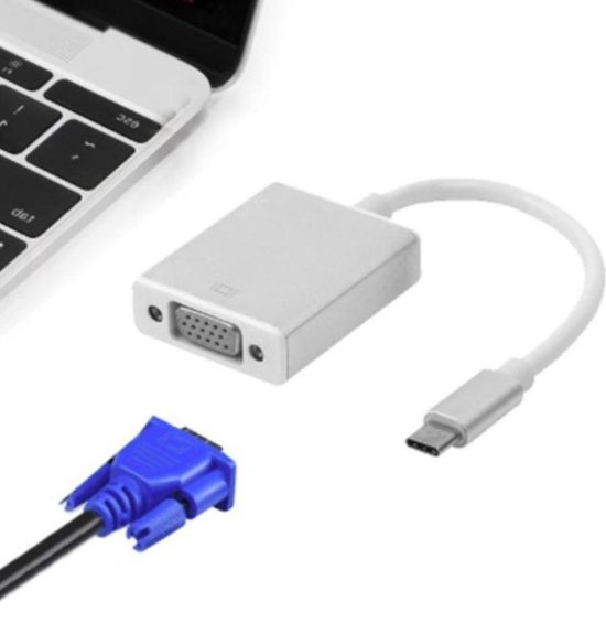 thumbnail: USB-C Naar VGA Adapter Van Heble - Voor Laptops Zoals Macbook, Dell, HP En Lenovo