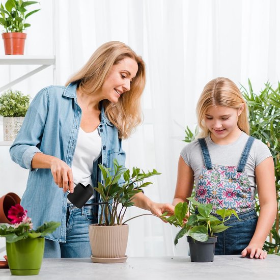 Gieter voor binnen voor kamerplanten, 2 liter tuinpot met lange uitloop, decoratief voor bonsai, buitentuin en bloemen