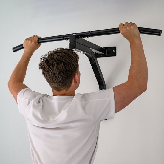 SOUTHWALL Pull Up Bar Muurmontage - Optrekstang Wandmontage – Pull Up Station voor Thuis Sporten – Extra Stevig optrekstang – Chin Up Bar – Pull Up Rack – Fitness – Krachttraining – Zwart