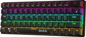 Bajeal G101 - 60% Mechanical Keyboard - Blue Switches - Zwart Mechanisch Gaming Toetsenbord - RGB