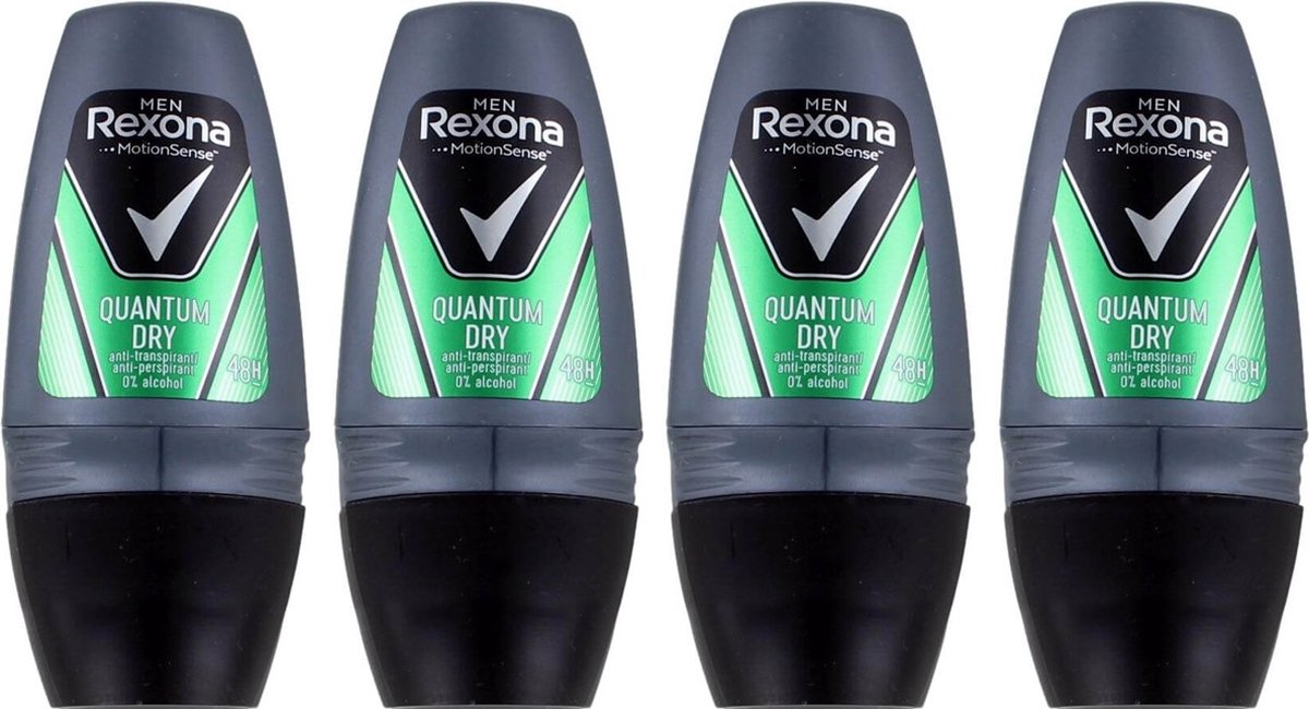 Goedkoopste Rexona Deo Roller Dry Quantum - 4 x 50 ml