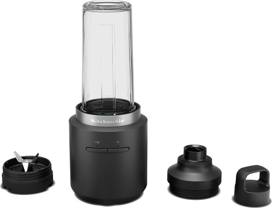 Foto: Kitchenaid foodprocessor kitchenaid go draagbare blender bpa vrij 473 ml zonder batterij zwart