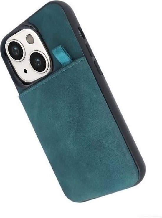 CaseMania – iPhone – 14 / 13 – Suede Card – incl-3 pasjes