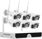 Beveiligingscamera - set met 6 Cameras Outdoor Buiten - Home Security Camera Systeem - Wifi Camera Set - Beveiligingscamera - 6 Camera’s - Nachtzicht - Motion Detector