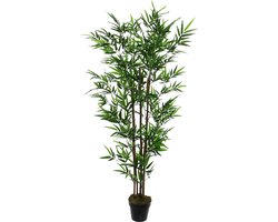 Mica decorations Bamboe struik kunstplant - 120 x 75 cm - Grote huis/kantoorplant