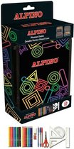Dubbele etui Alpino Multicolour 32 Onderdelen