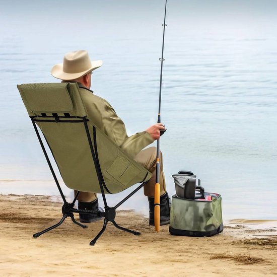 Faltbarer Campingstuhl, tragbarer Klappstuhl für Outdoor-Aktivitäten, leichter K