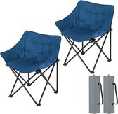 Rootz Opvouwbare campingstoel - Draagbare stoel - Buitenzitplaats - Comfortabele vulling - Duurzaam ontwerp - Gemakkelijk transport - 63 cm x 73,5 cm x 44,5 cm