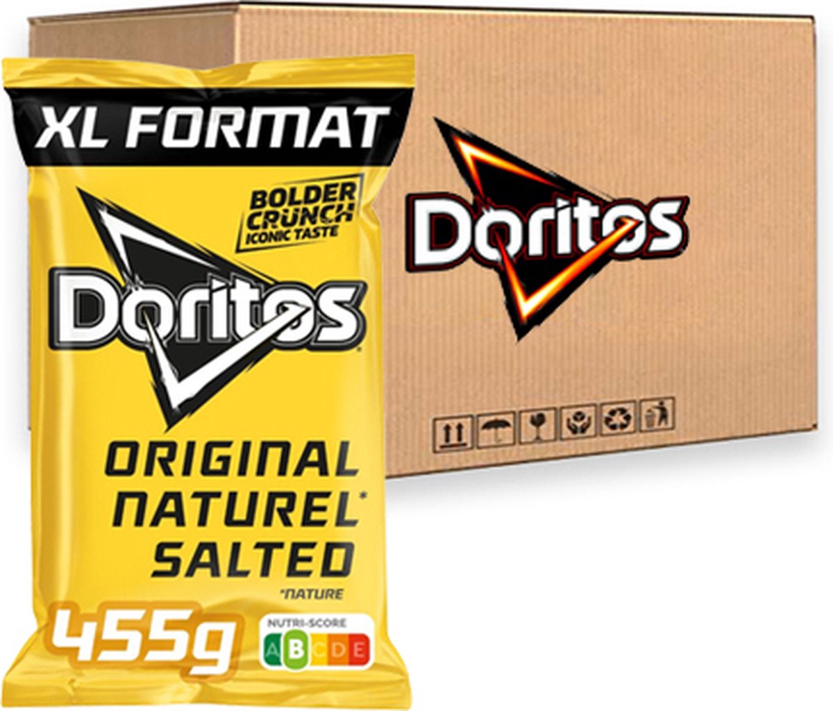Doritos naturel tortilla chips (12x 455gr)