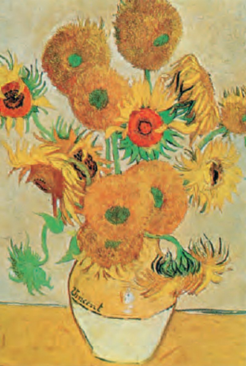 Catch Projecten Vincent van Gogh - Zonnebloemen - Kunstposter - 40x50 cm Multicolor