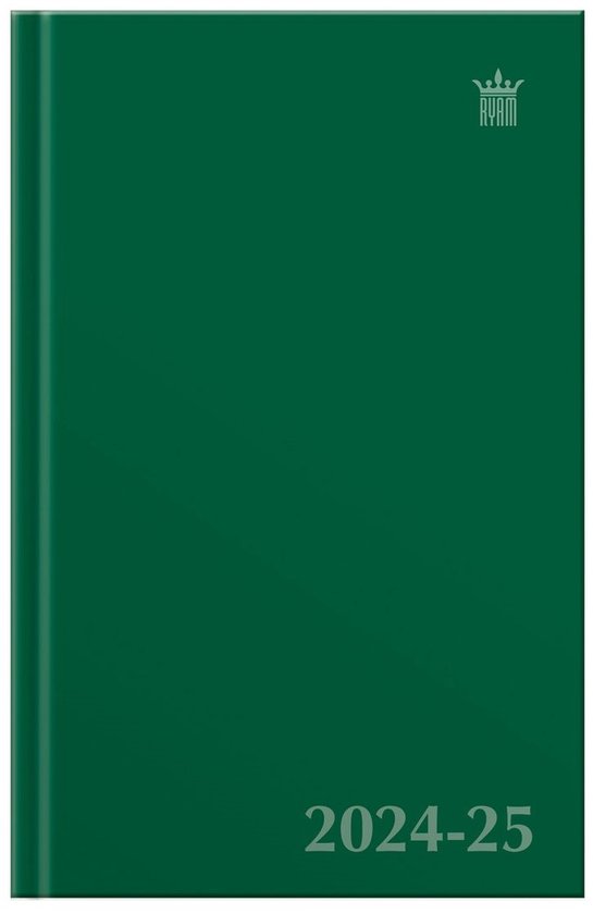 Foto: Ryam studie agenda uni 2024 2025 a5 groen 1 week op 2 pagina s hardcover