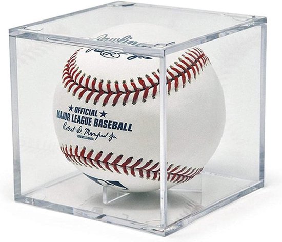 Transparante Acryl Golf Tennis Bal Display Box Baseball Souvenir Ball Houder Case UV Bescherming Stofdichte Opbergdoos met Stand