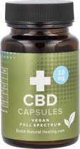Dutch Natural Healing - CBD Capsules 10MG - 60 stuks - 100% Vegan & Full spectrum