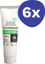 Urtekram Aloe Vera Tandpasta (zonder fluoride) (6x 75ml)