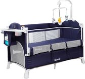 SureDeal® - Babybed - Wieg - 2-in-1 - Luiertafel - Bed in Bed - Anti-Val Bariere - 0 t/m 6 Jaar - Met Tas - Inklapbaar - Verplaatsbaar - Bed - Slaapkamer